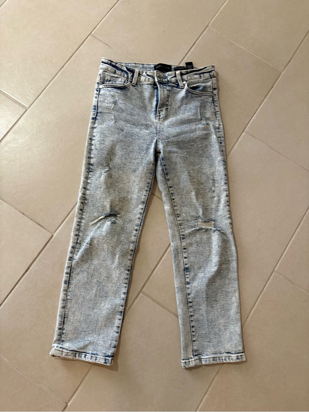 Kendall & Kylie Acid Wash Blue High-Rise Jeans indie sleaze Sz 28 grunge Y2K